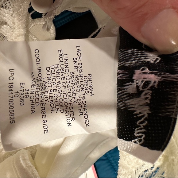 NWT Rare Editions Ivory Blush High Low Dress size 10 - Picture 4 of 5